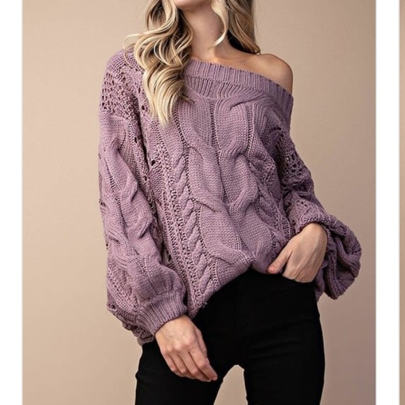 ✨ NEW✨Gorgeous Purple Sweater - Picture 6 of 7